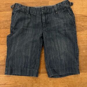 Gap 1969 Limited Edition medium wash denim cinch jean shorts size 0
 b10